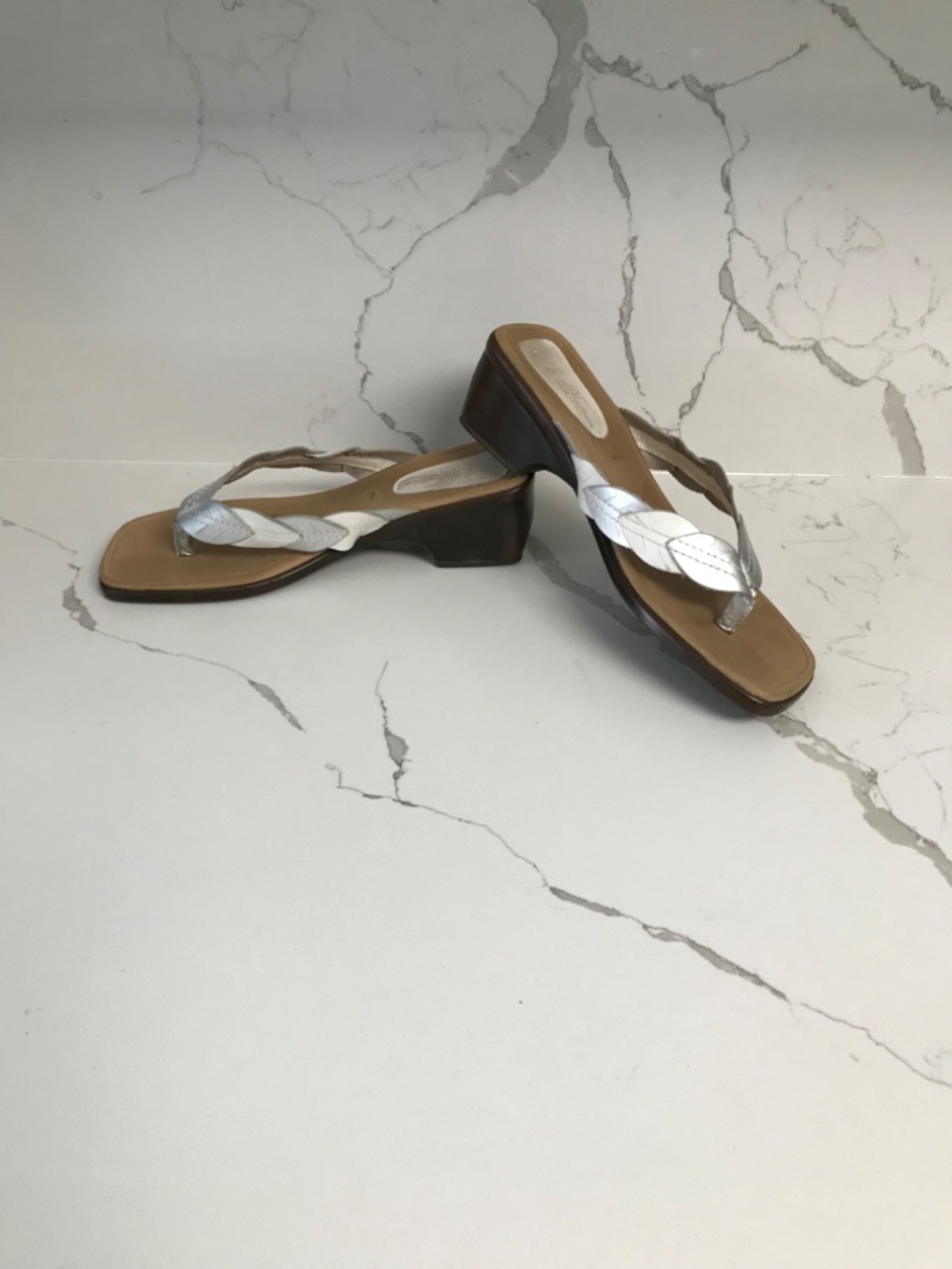 Tradition Women’s Leather Sandals “Kelli” Wedge US 8 - Picture 3 of 7
